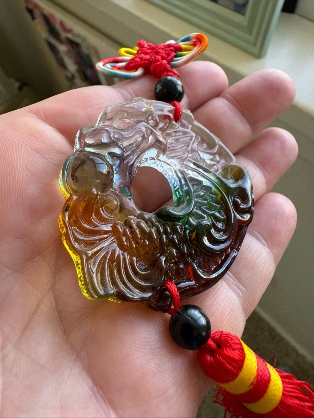 New Decorative Hanging Ornament. Feng Shui Liuli for Luck and Fortune.